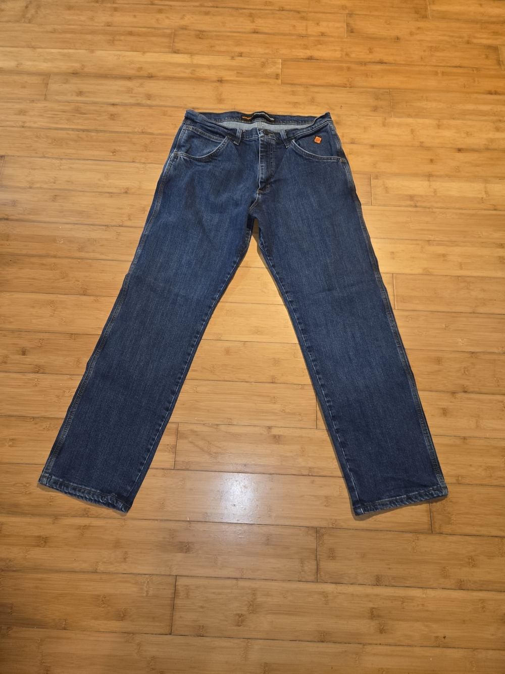 Wrangler FR Jeans Mens 32x30 Relaxed Blue Denim Flame Resistant